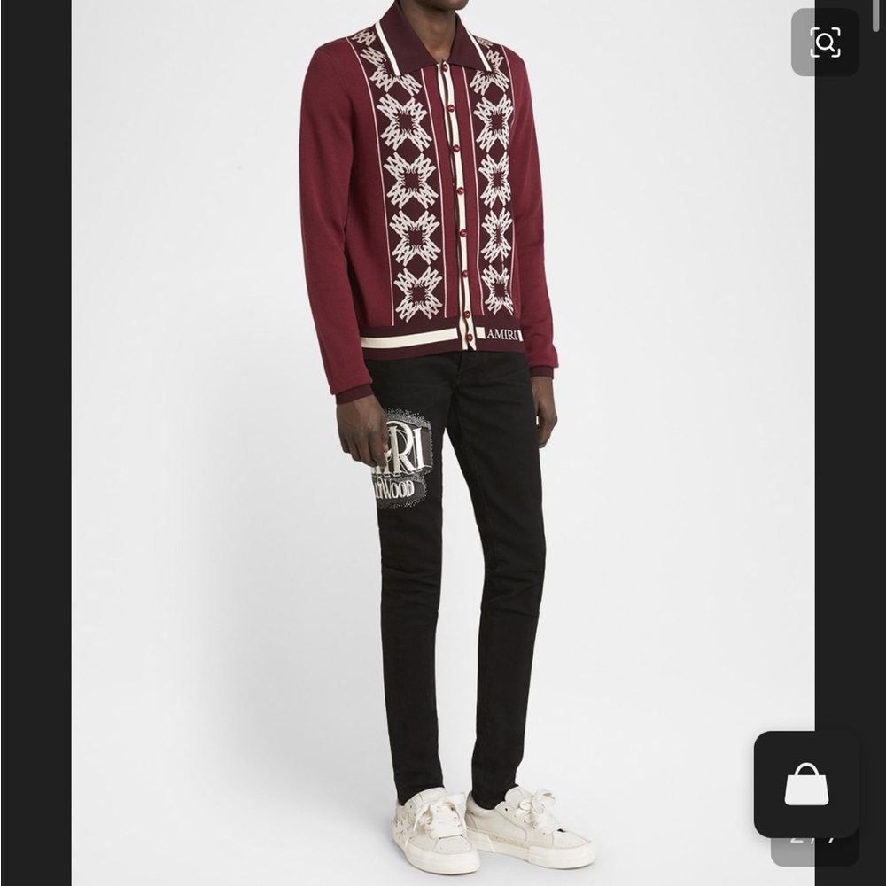 AMIRI Quad Cardigan/LS Sweater